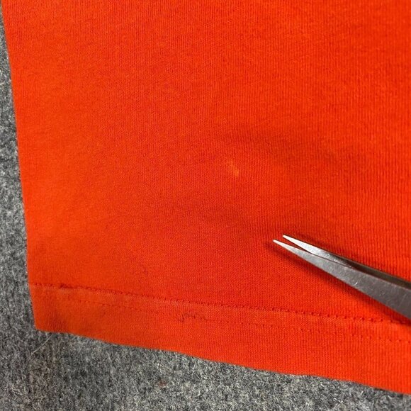 Nautica Competition T-shirt 2XL Orange Vintage Made in USA Spellout - Picture 3 of 9